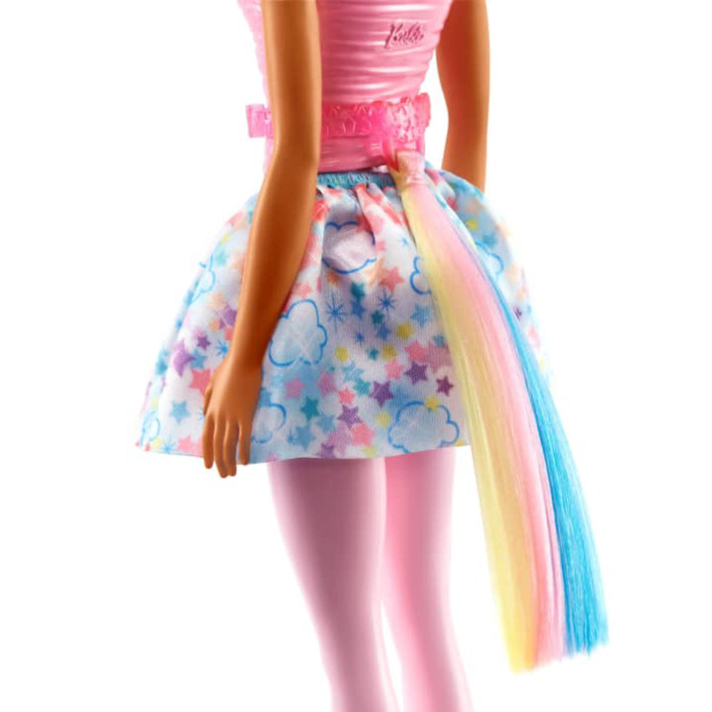 Muñeca Barbie Dreamtopia Unicornio con cabello azul y rosa