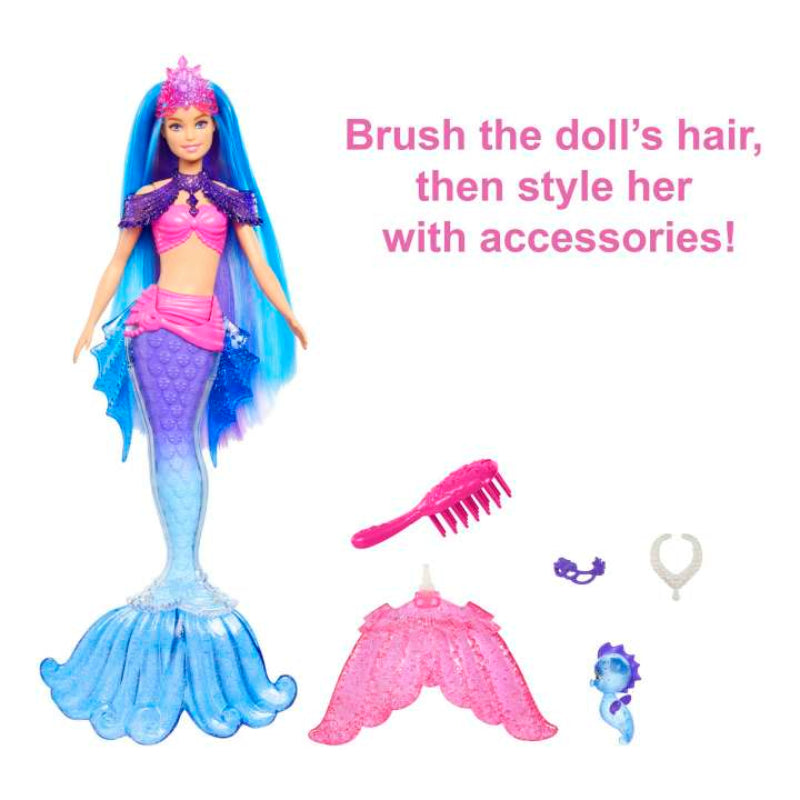 Muñeca Barbie Mermaid Power 'Malibu', conjunto de mascota y accesorios