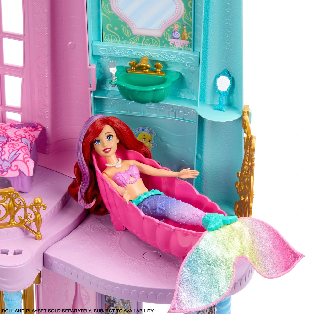 Casa de muñecas con el castillo definitivo de las princesas Disney de Mattel