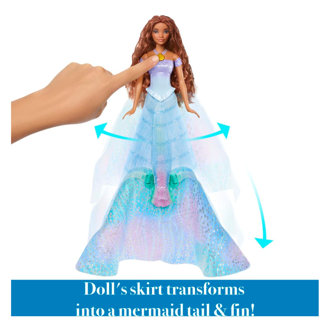 Mattel Disney The Little Mermaid Transforming Ariel Fashion Doll