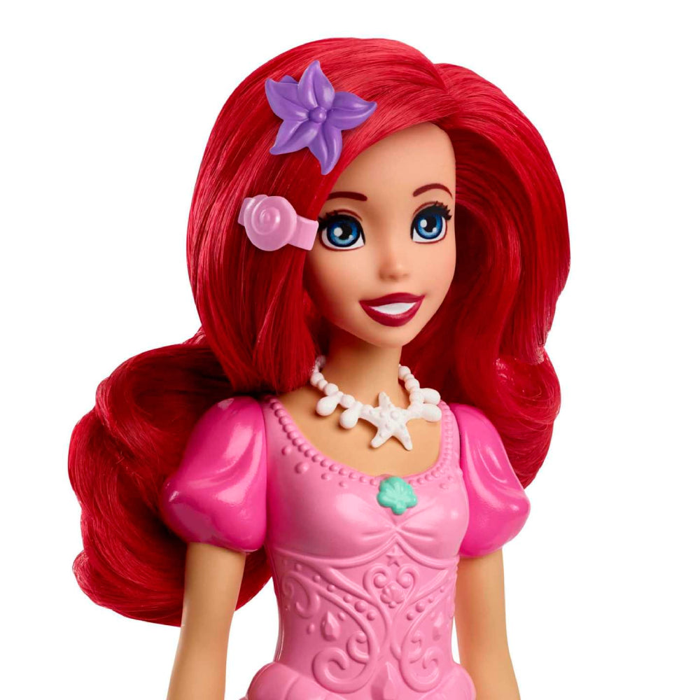 Conjunto de accesorios y muñeca Ariel de la princesa Disney Preparándose