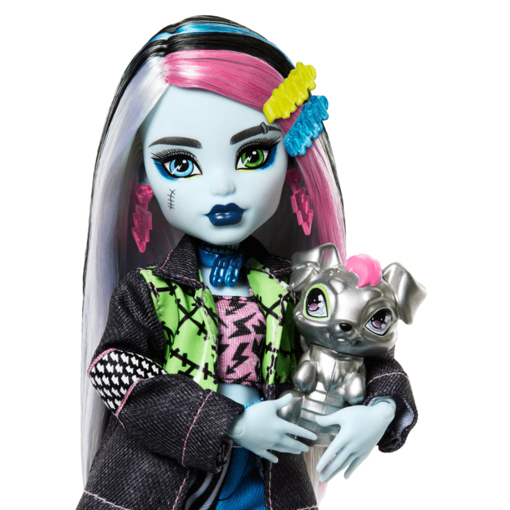 Muñeca de moda, mascota y accesorios Frankie Stein de Monster High