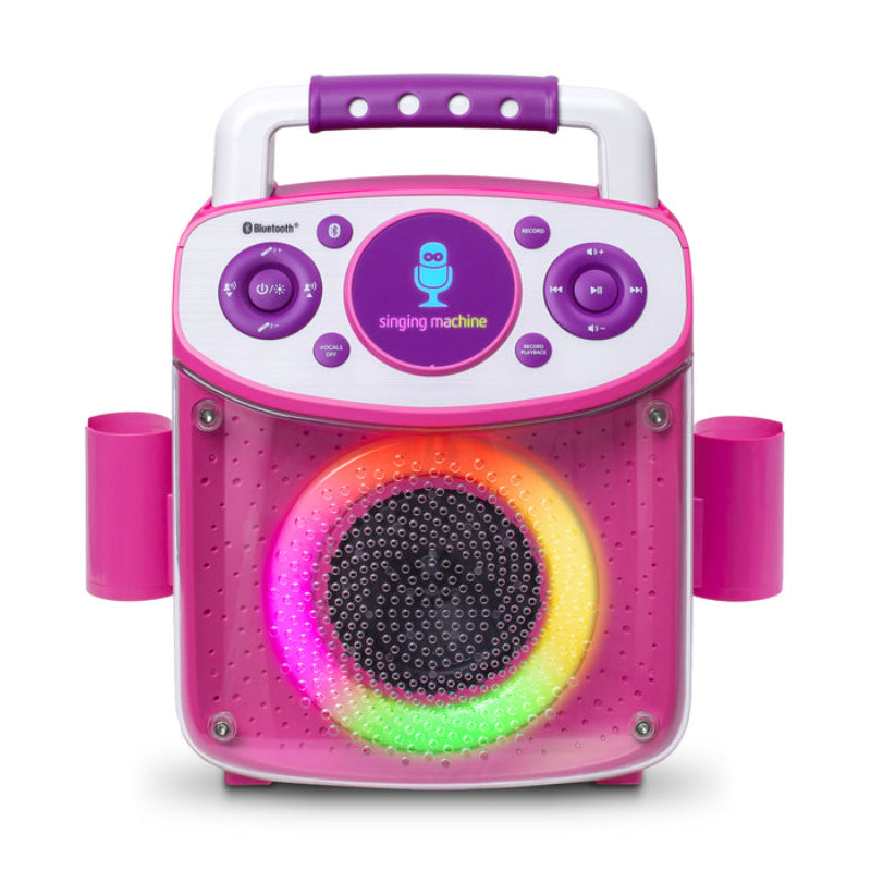 Singing Machine Portable Sparkle Karaoke with 2 Wireless Microphones - Multicolor