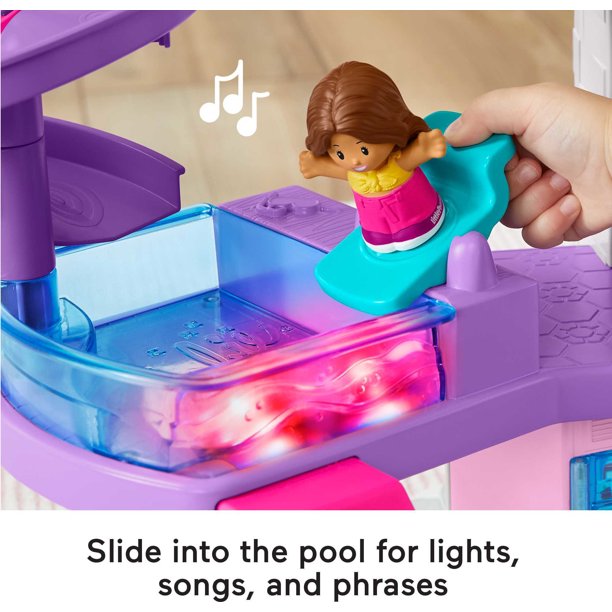 Fisher-Price Little People Barbie Little Dreamhouse Toddler Playset with Lights and Music (7-Pieces)