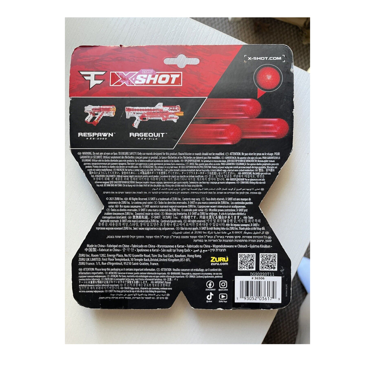 Paquete de repuesto para pistola X-Shot Faze (50 balas), color rojo