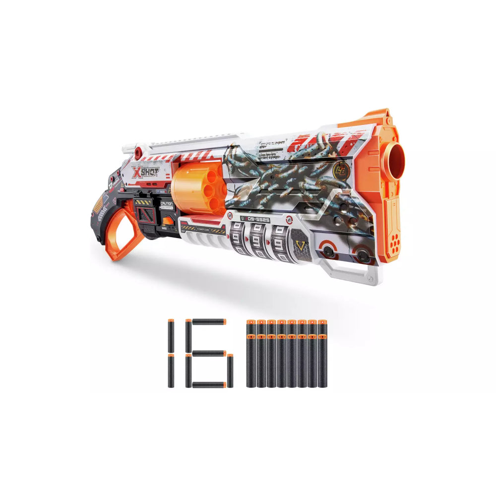 X-Shot Skins Lock Blaster with 16 Darts– Curacao