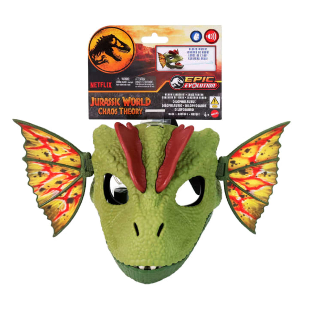 Jurassic World Dilophosaurus Role Play Mask with Sound and Frill