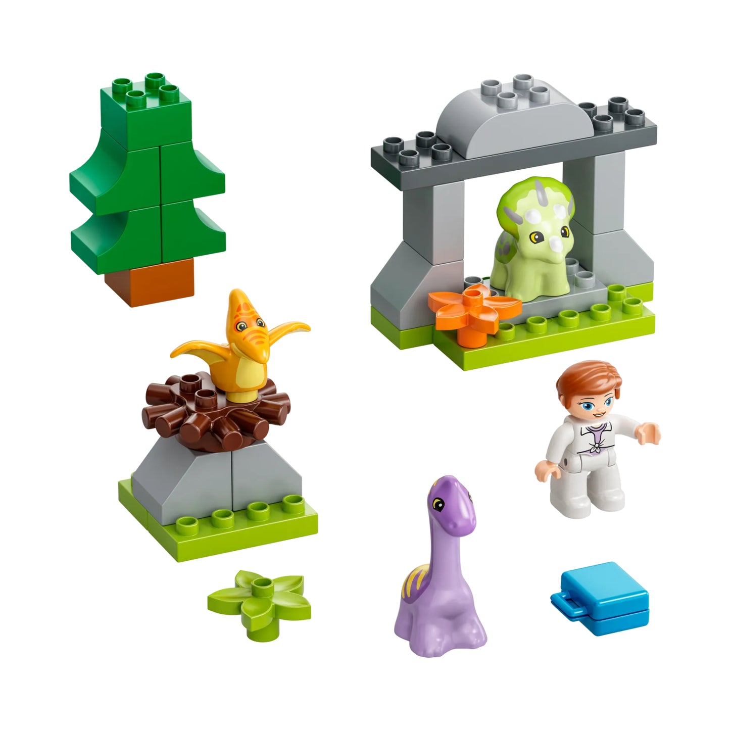 LEGO Duplo Jurassic World - Juego de construcción de guardería de dinosaurios (27 piezas)