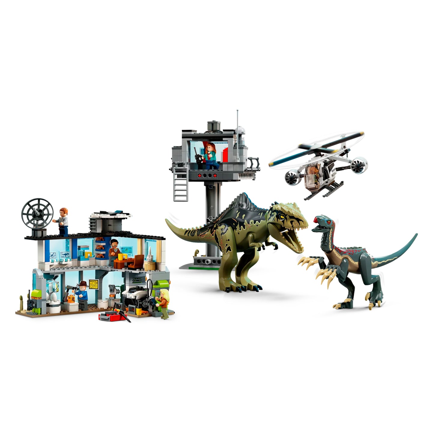 LEGO Jurassic World Giganotosaurus & Therizinosaurus Attack Building Toy Set (810-Pieces)