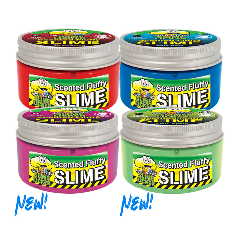 Toxic Waste Slime Licker Scented Fluffy Slime Jar - Assortment