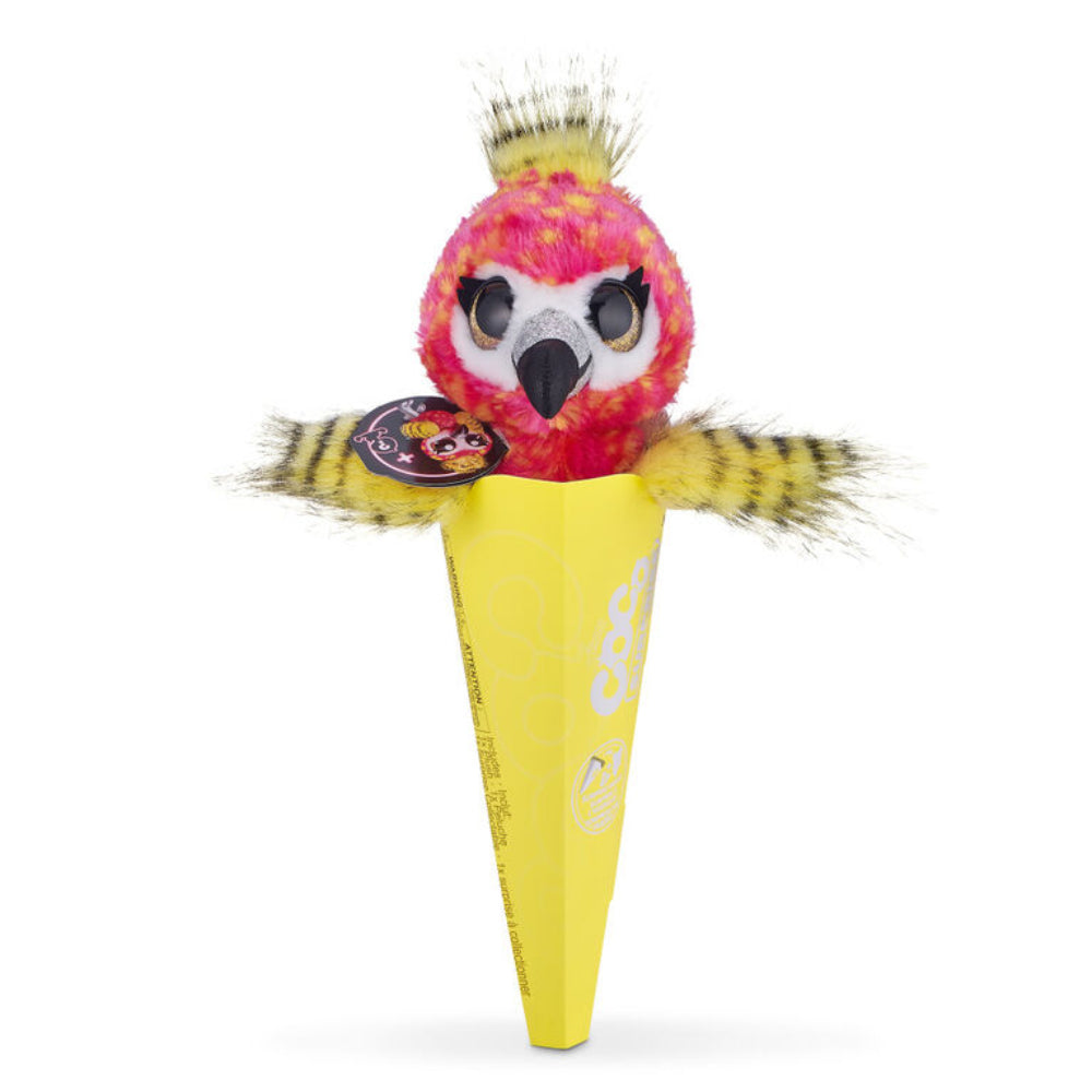 Coco Surprise Neon Plush Toy with Baby Collectible Pencil Topper Surprise in Cone - Assorted Colors