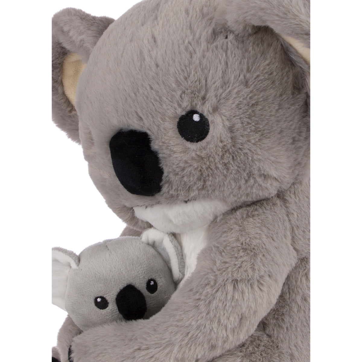 Peluche WABI Yakub el koala y su Joey del Instituto Jane Goodall, color gris