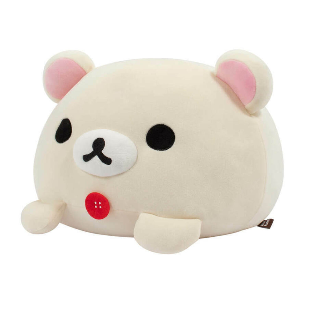 Peluche de cojín Mochi original de San-X, Rilakkuma, Korilakkuma, color blanco
