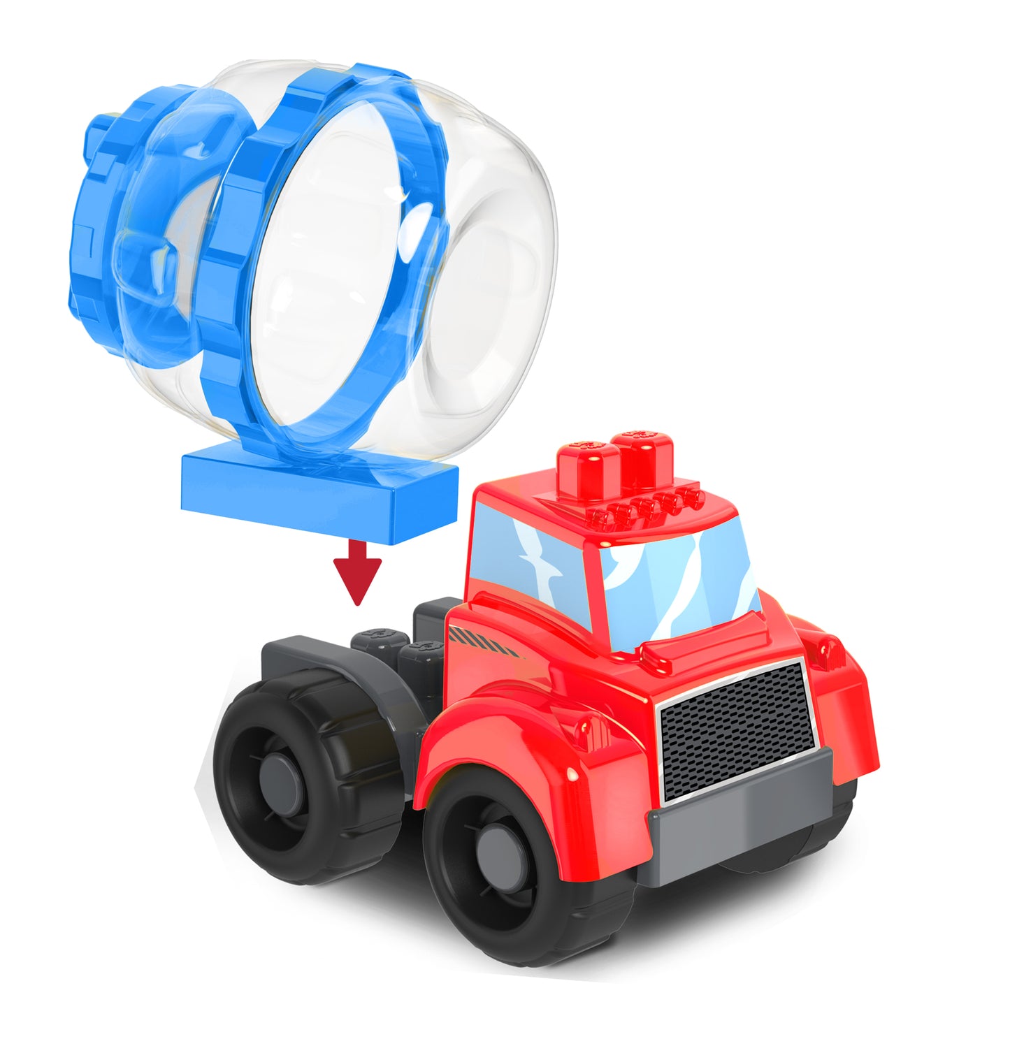 Kids@Work 10PC Building Blocks Cement Truck