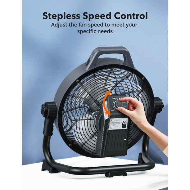 TaoTronics 12" Rechargeable Portable Floor Fan