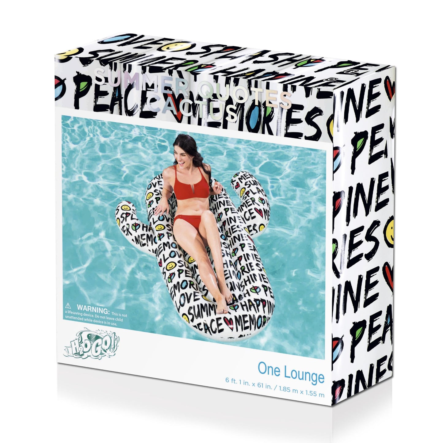 Bestway Float'n Fashion Summer Quotes Cactus Pool Float - Curacao