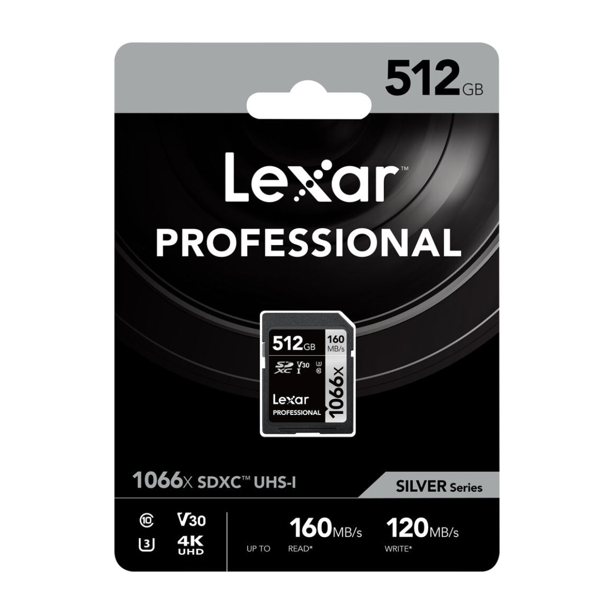 Tarjeta de memoria Lexar Professional SDXC 1066x UHS-I de 512 GB