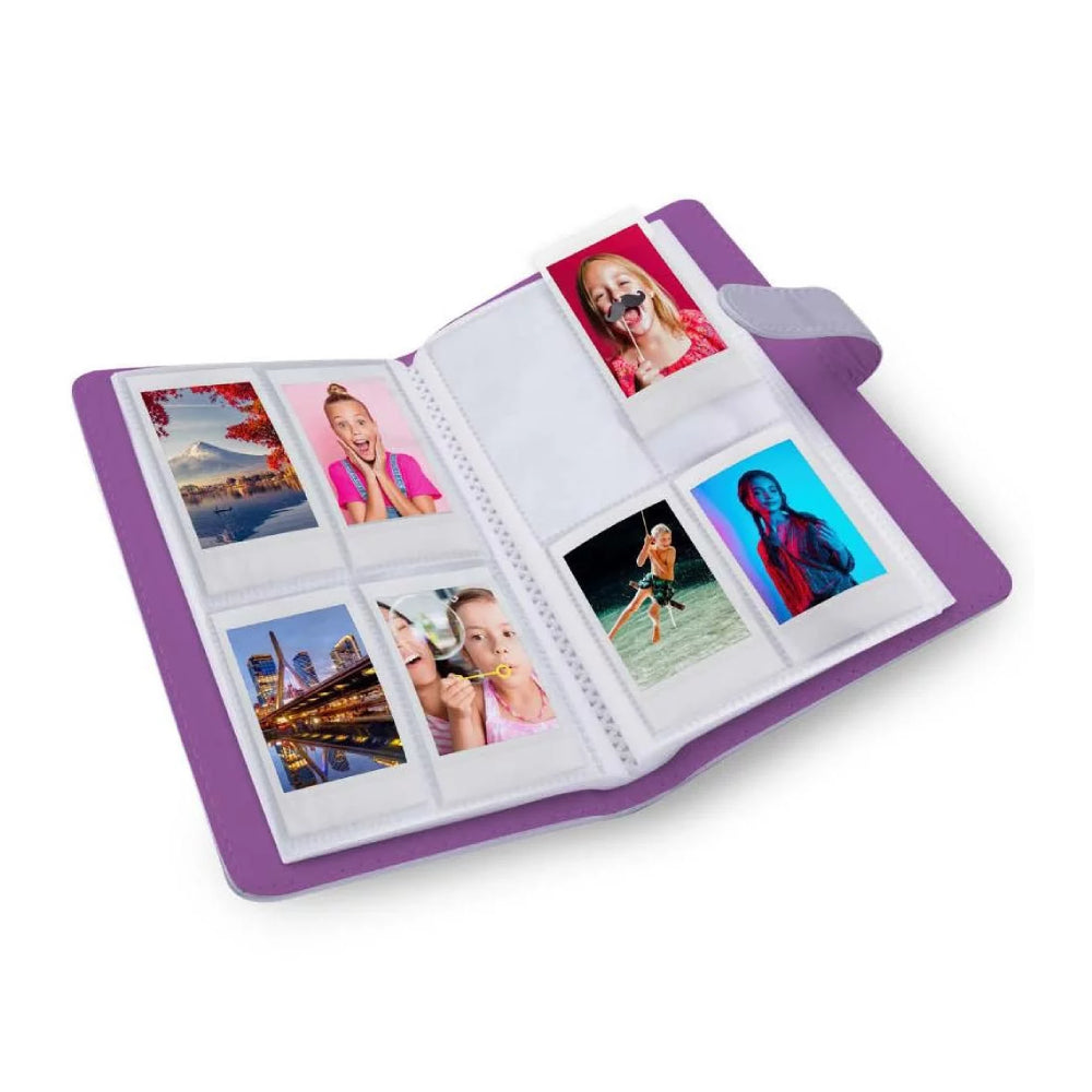 Digipower 256 Pocket Mini Photo Album for Fujifilm Instax Mini - Violet