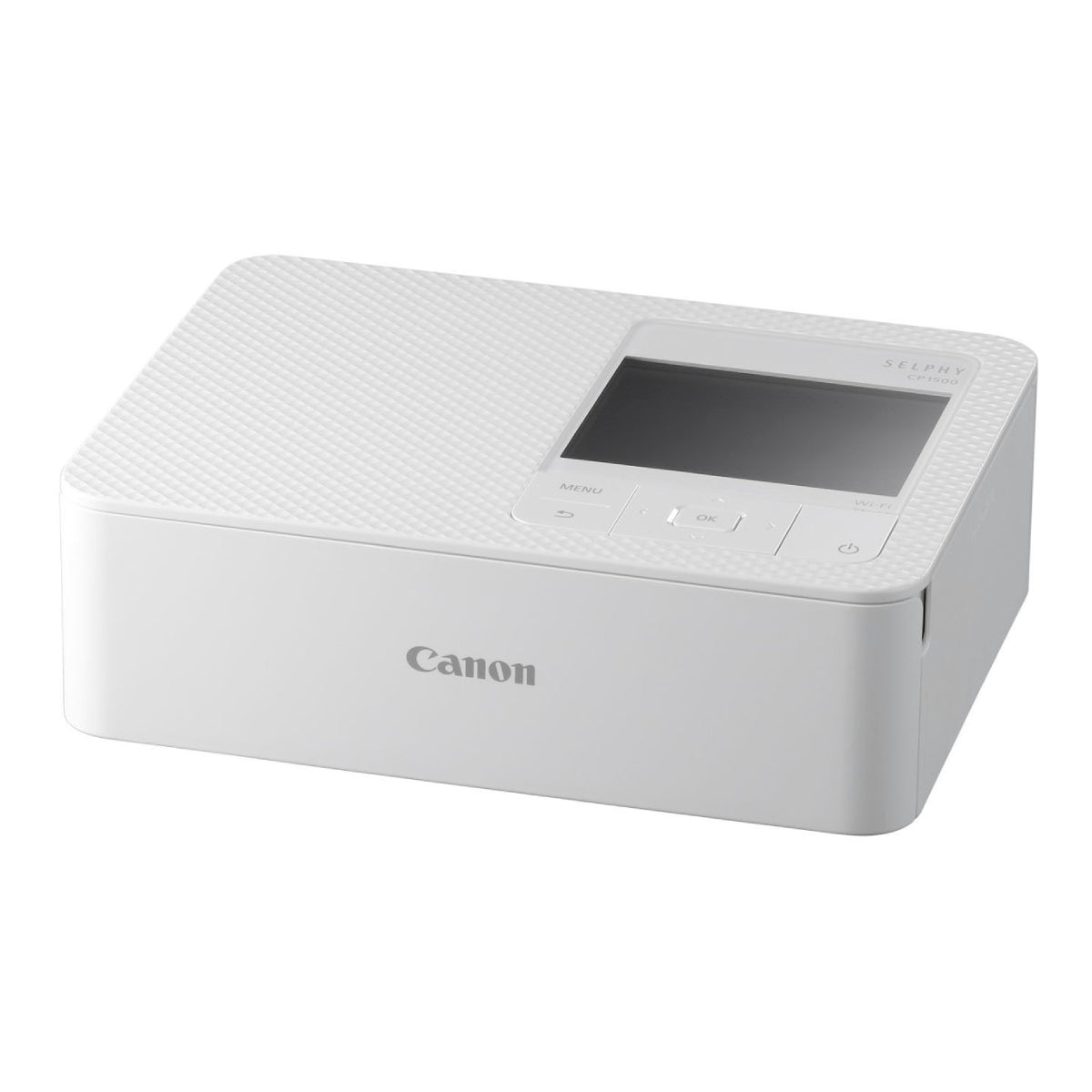 Impresora fotográfica compacta inalámbrica Canon SELPHY CP1500 con soporte para batería - Color blanco