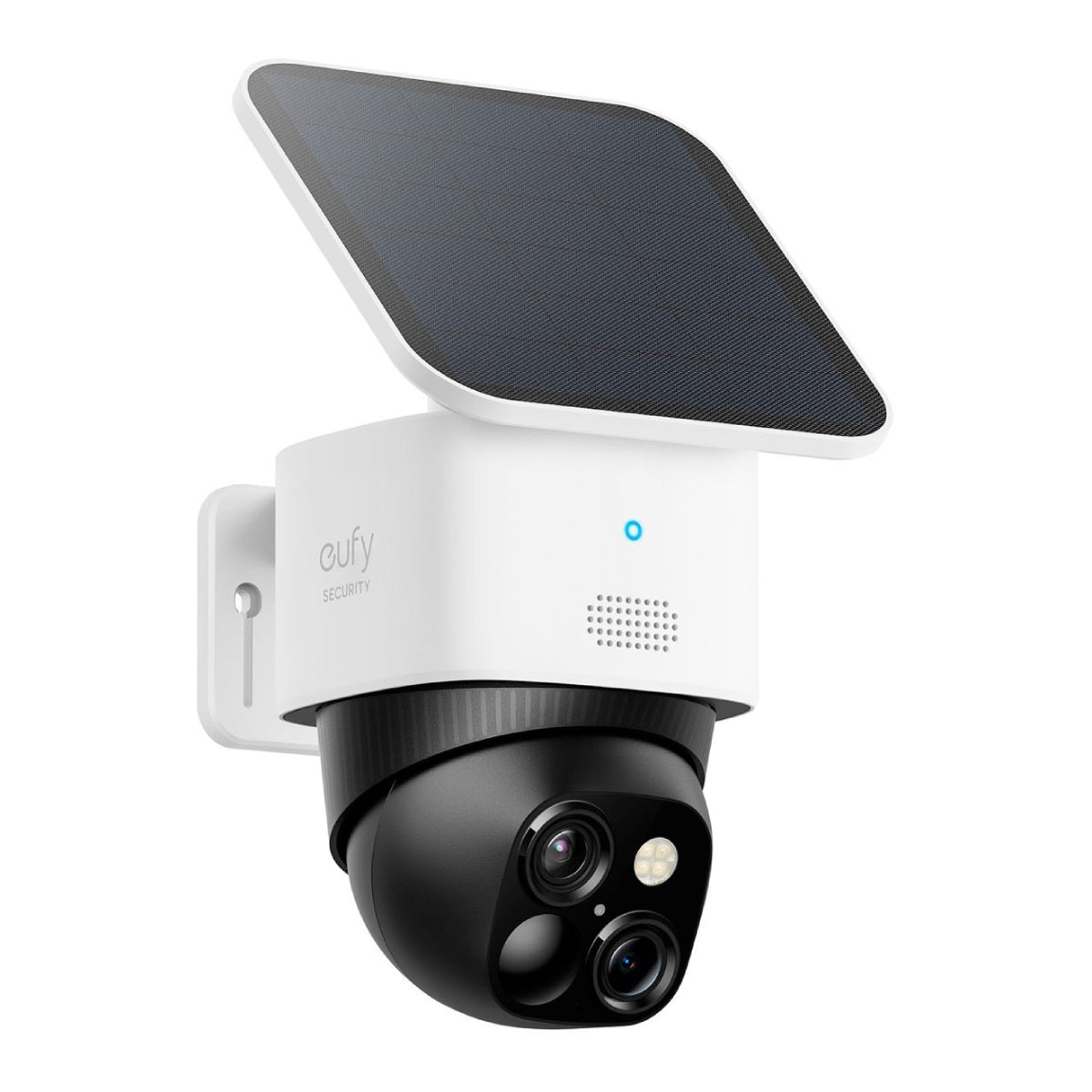 Eufy SoloCam S340 Wireless Outdoor Security Camera with Dual Lens and Solar Panel - White