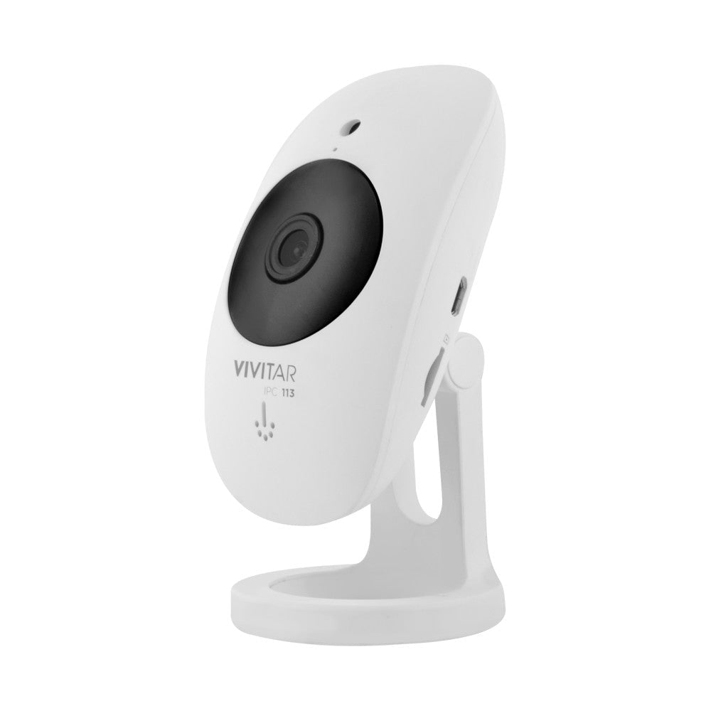 Cámara inteligente para el hogar con Wi-Fi, gran angular, 1080p, HD, con detección de movimiento, color blanco, Vivitar IPC113-WHT