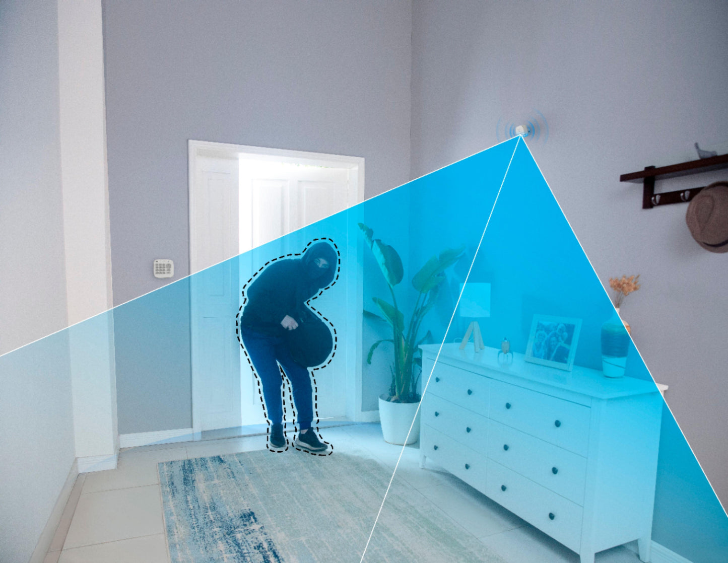 Eufy T8910021 Home Security Alarm Motion Sensor - White - Curacao