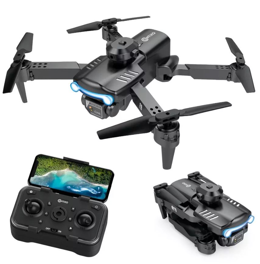 Contixo F19 GPS Drone with Remote Controller - Black/Silver