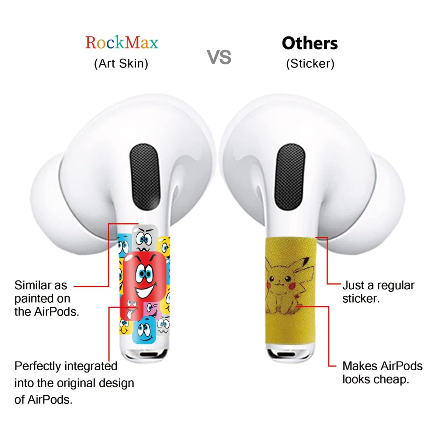 Funda ROCKMAX AirPods Pro 2, diseño de leopardo