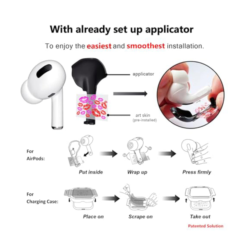 RockMax AirPods Pro 2 (2nd Generation) Skin - Pink Lips