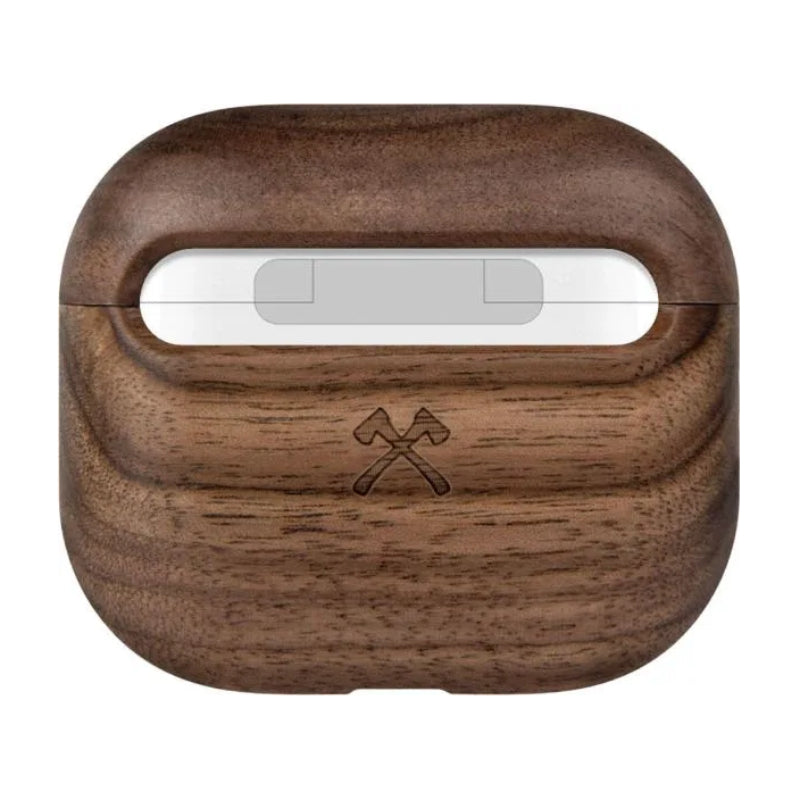 Estuche de carga protector CS Woodcessories para Apple Airpods (3.ª generación) - Nogal