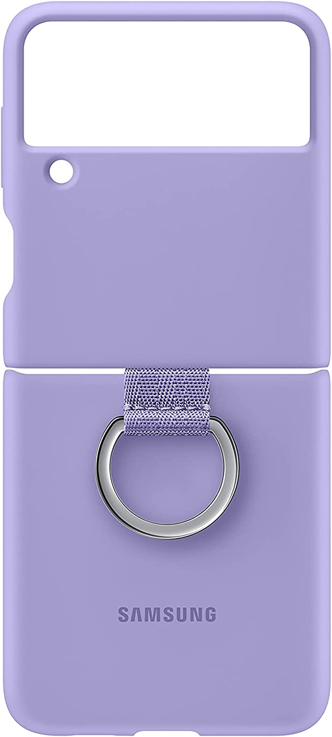 Samsung Silicone Cover with Ring for Galaxy Z Flip3 - Lavender