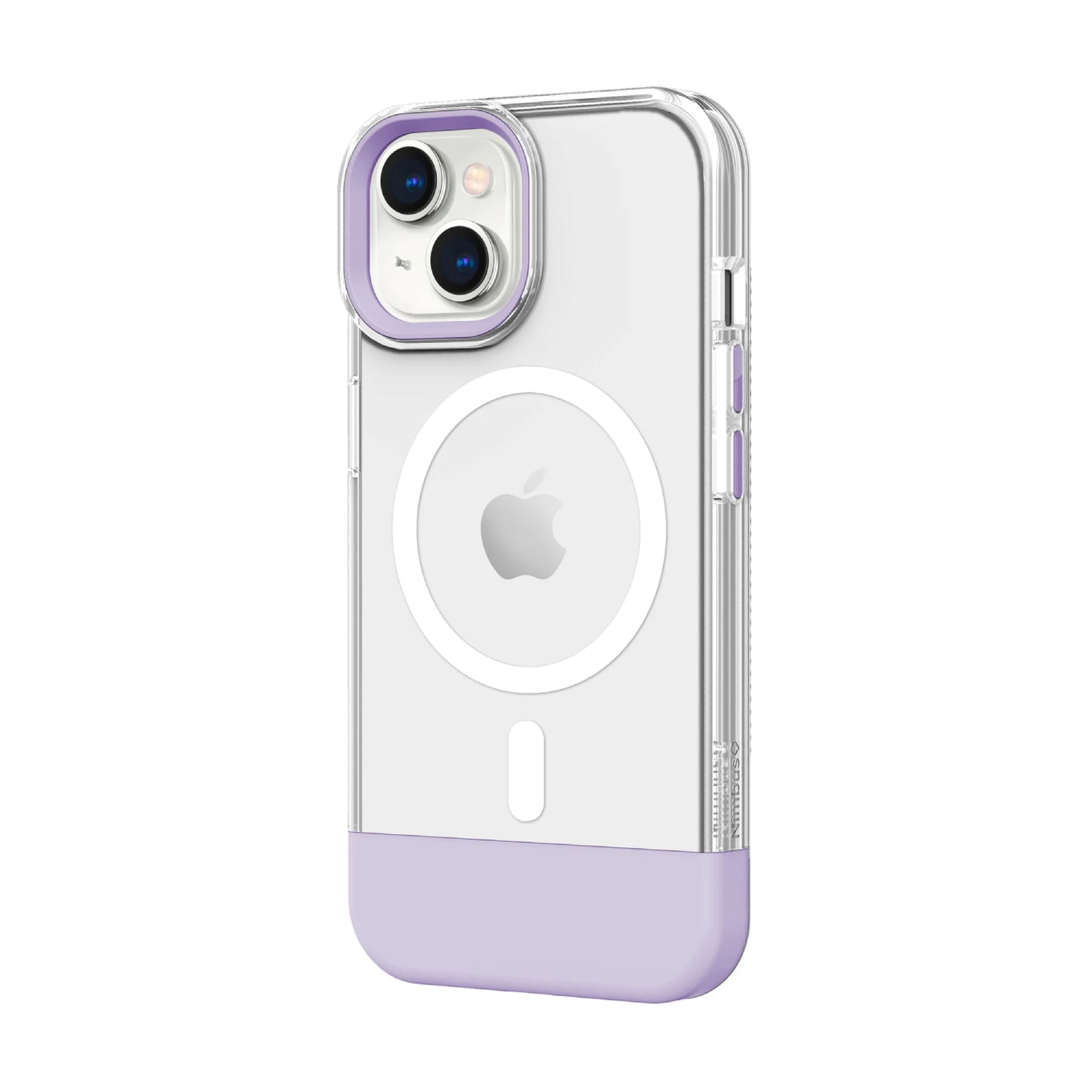 Funda MagSafe Nimbus9 Ghost 3 para iPhone 15 - Lila transparente