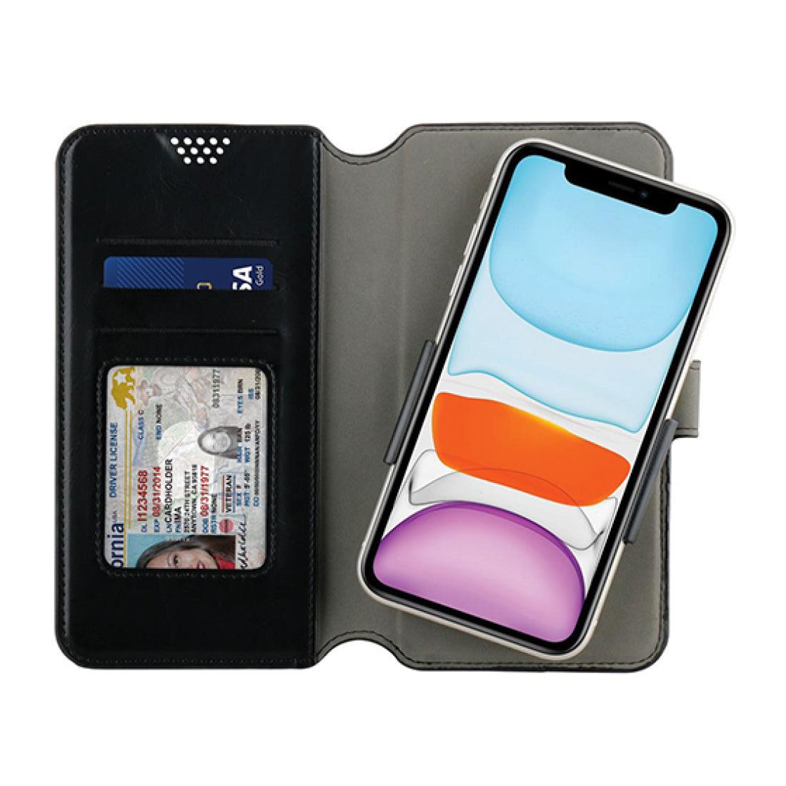 Prodigee Universal Large Wallet Case for 5.8â€ â€“ 6.1â€ Smartphones - Black