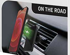 ChargeWorx 15W Magnetic Wireless Charging Vent Mount - Black