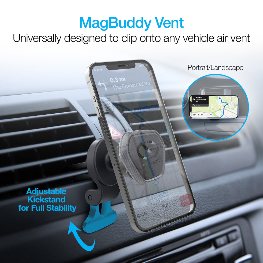 Naztech MagBuddy Elite Vent Mount - Black