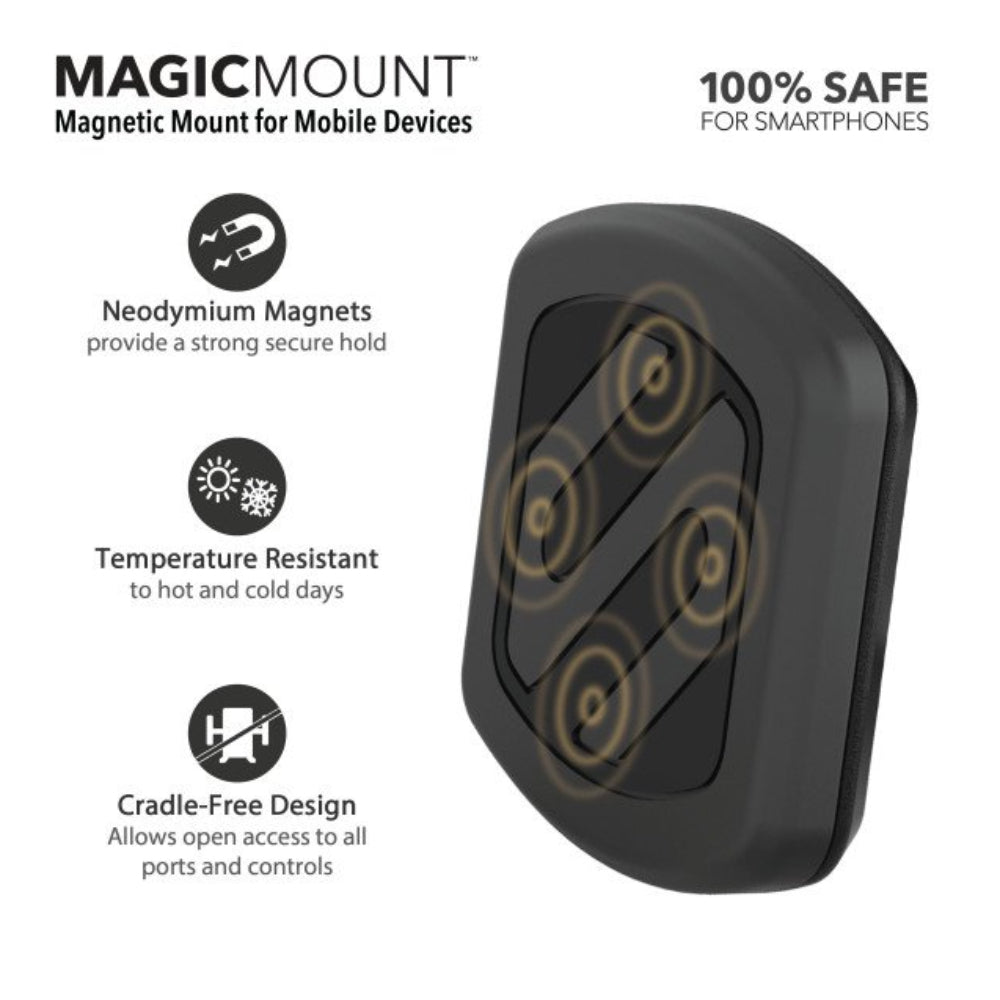 Scosche MagicMount Magnetic Handlebar Smartphone Bicycle Mount - Black