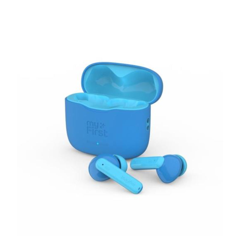 myFirst FH8505SABE01 CareBuds Bluetooth Kids Earbuds with Safe Volume Limit - Blue