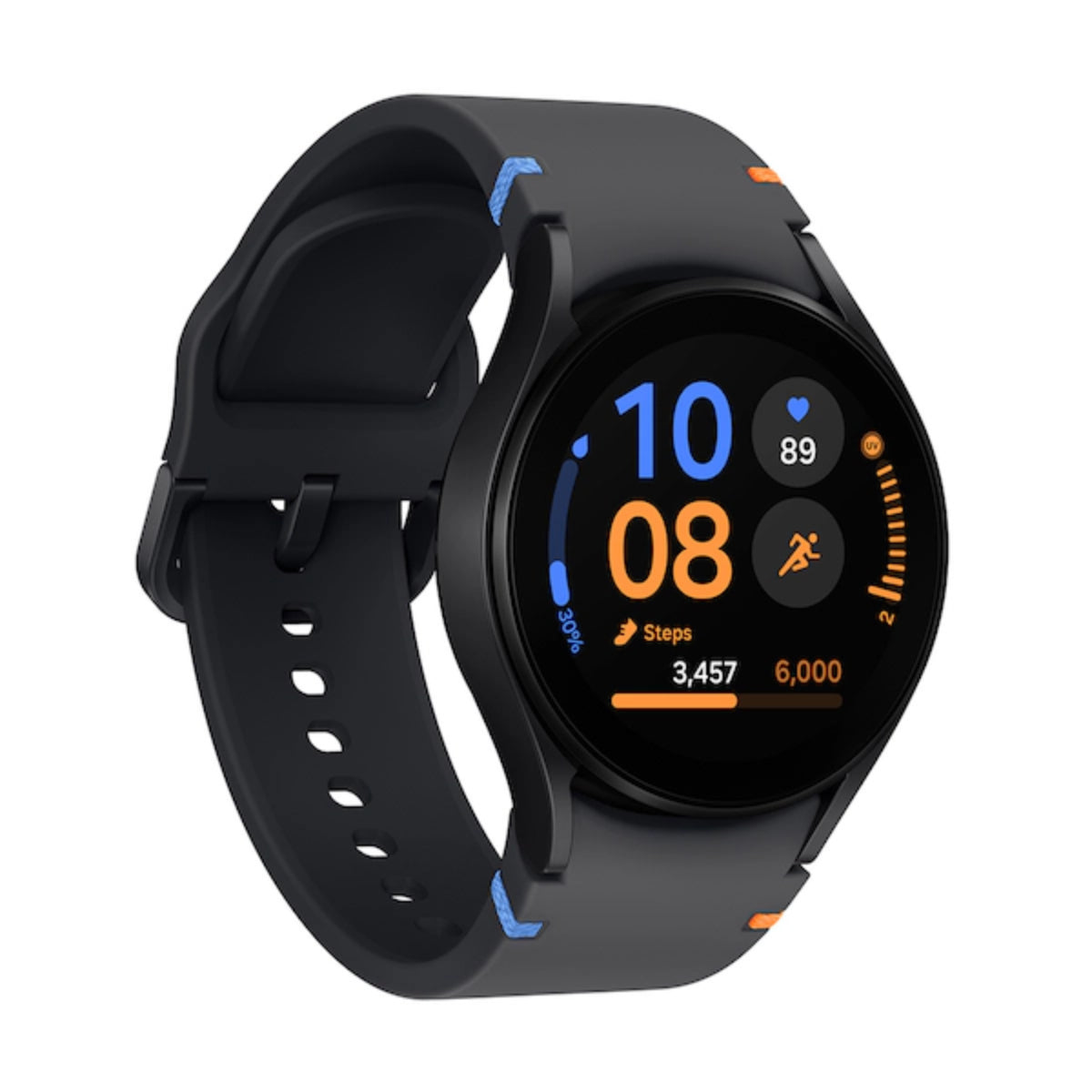 Reloj inteligente Samsung Galaxy Watch FE de 40 mm con caja de aluminio y correa deportiva negra - Bluetooth