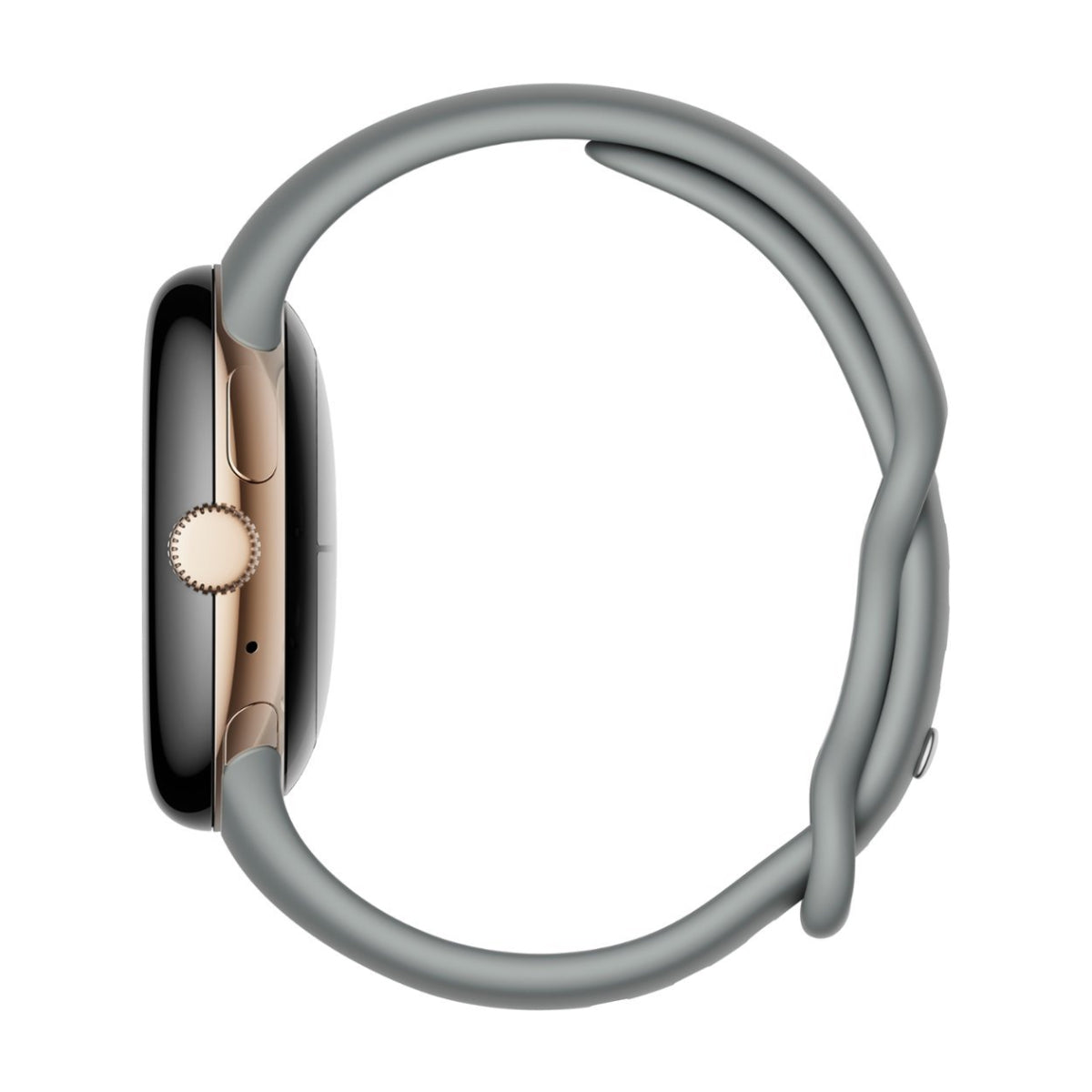 Reloj inteligente unisex Google Pixel de 41 mm con caja de acero inoxidable dorado y correa activa Hazel - GPS 