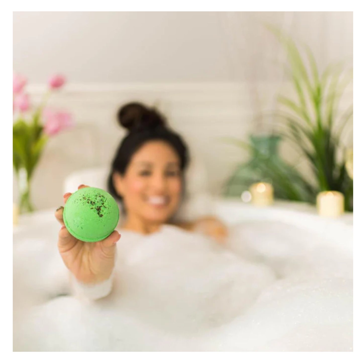 Nectar Bath Treats Relaxing, Fizzing Round Bath Bombs - Cool Mint