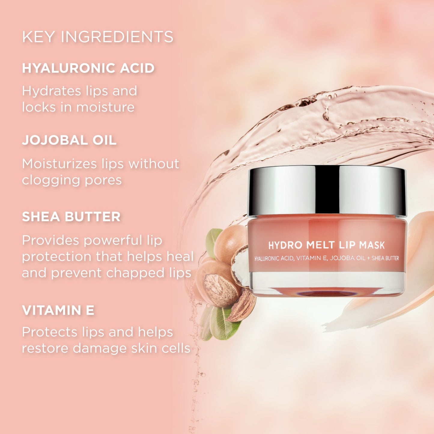 Sigma Beauty Hydro Melt Lip Mask - Hush (Clear Pink Sheen)