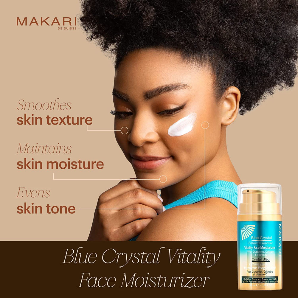 Makari Blue Crystal Ultimate Intense Vitality Face Moisturizer with Vitamin C 1.69 oz