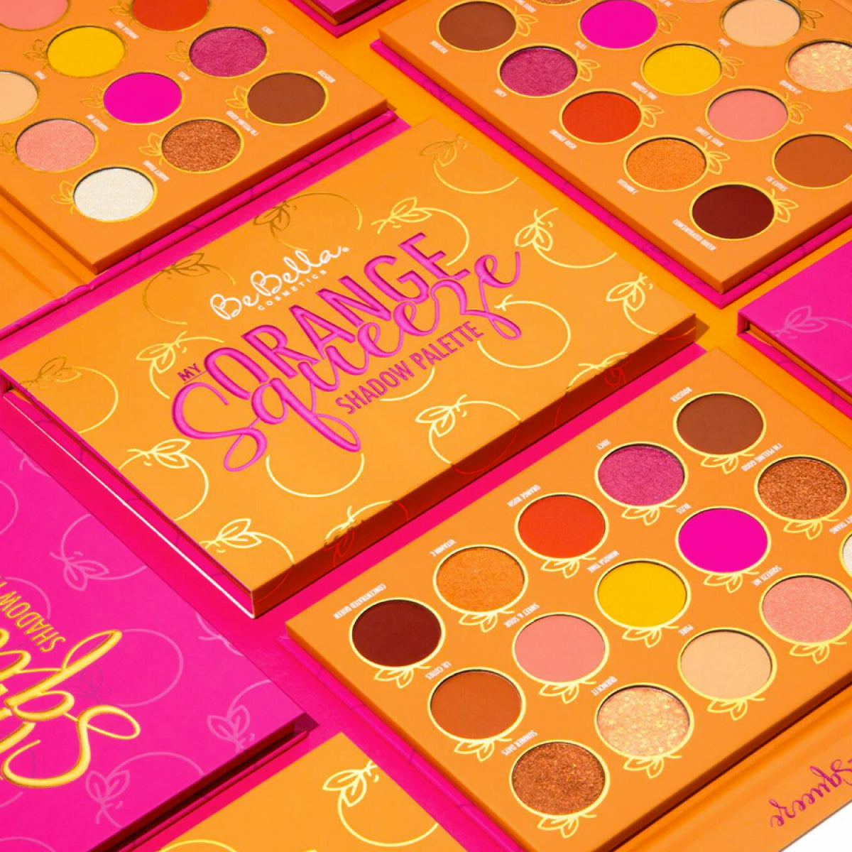 Beauty Creations Bebella Orange Squeeze Cosmetics Eye Shadow Palette (15 Shades)