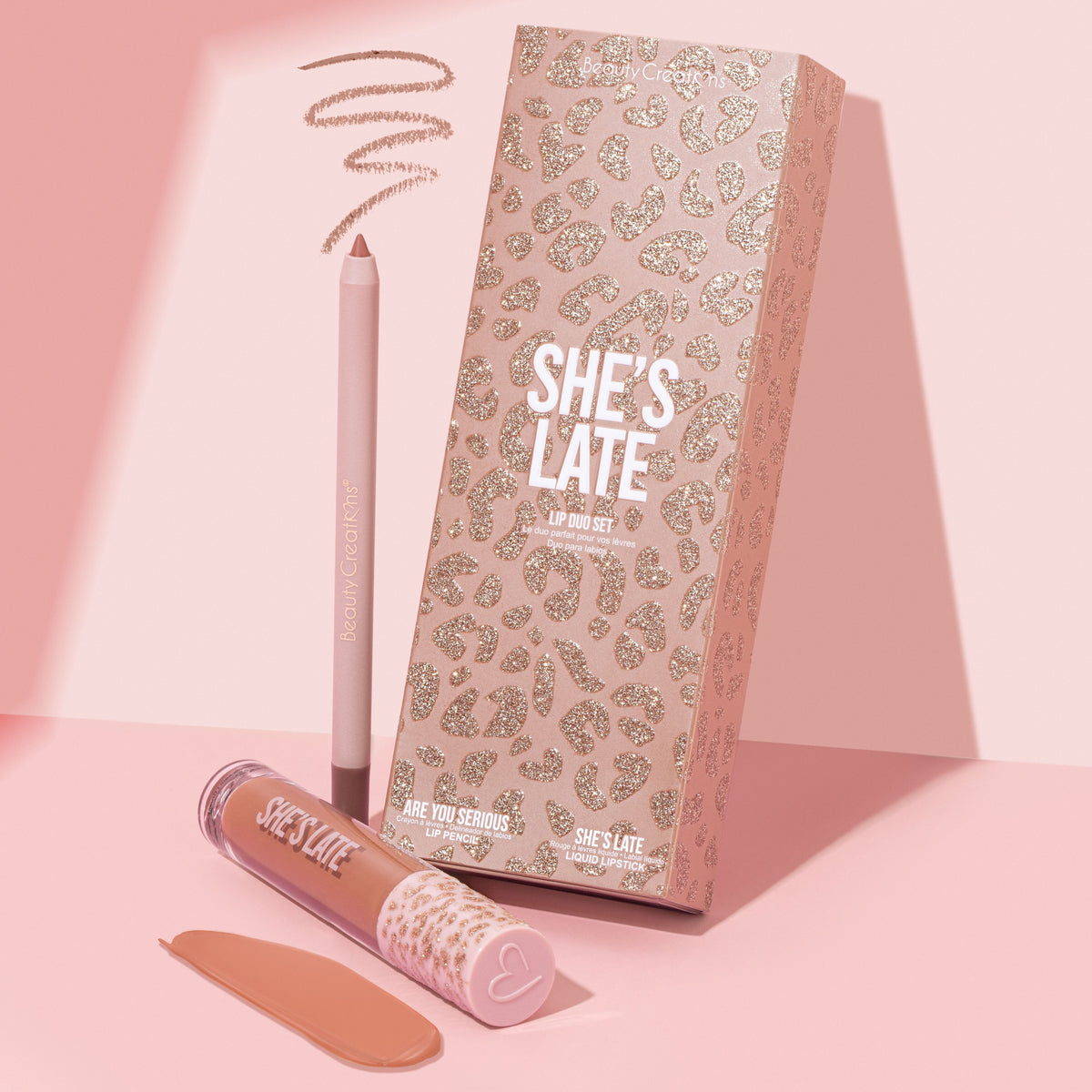 Beauty Creations Availabilippy Lip Duo Set - She's Late (Nude)