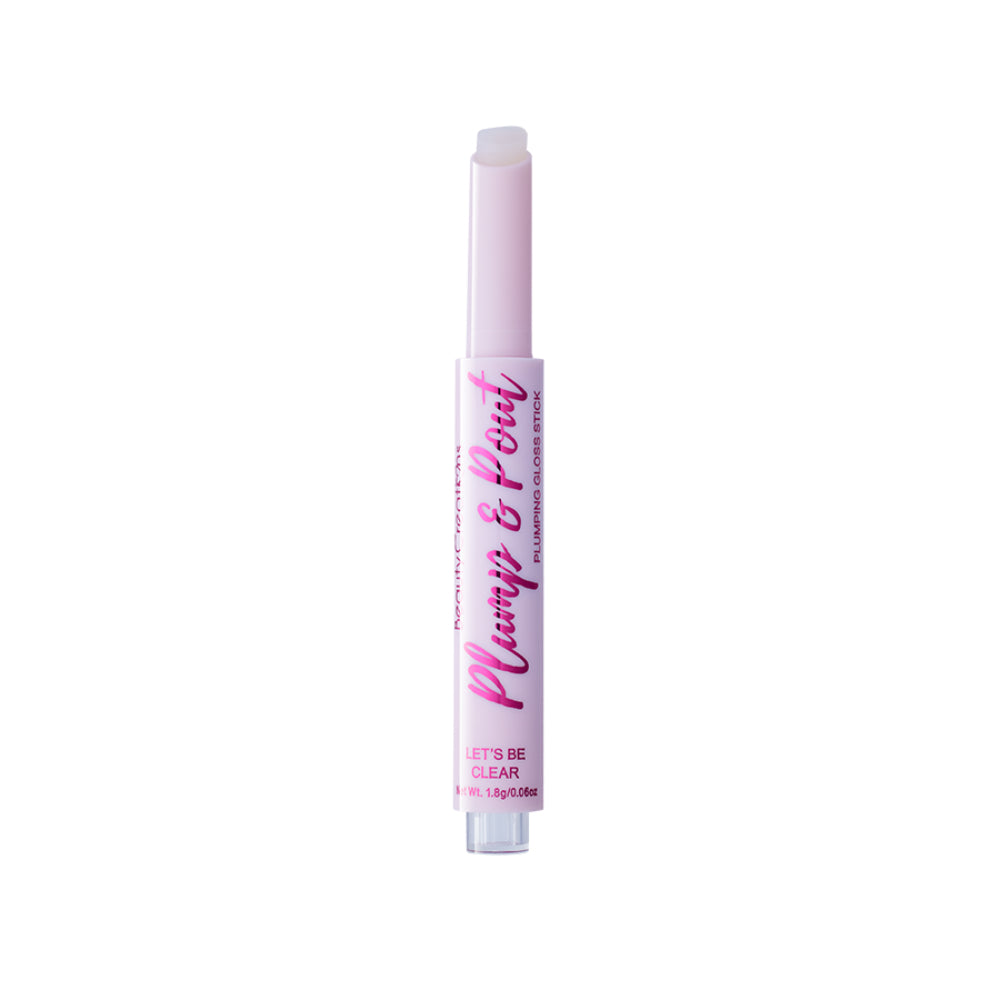 Brillo labial en barra Plump &amp; Plout de Beauty Creations: seamos claros