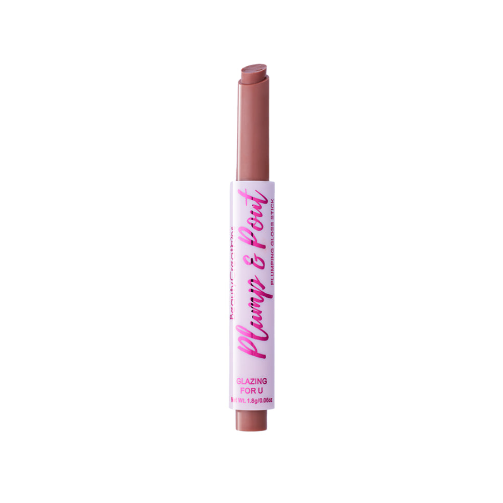 Beauty Creations Plump & Plout Plumping Gloss Stick - Glazing for U-Nude Beige