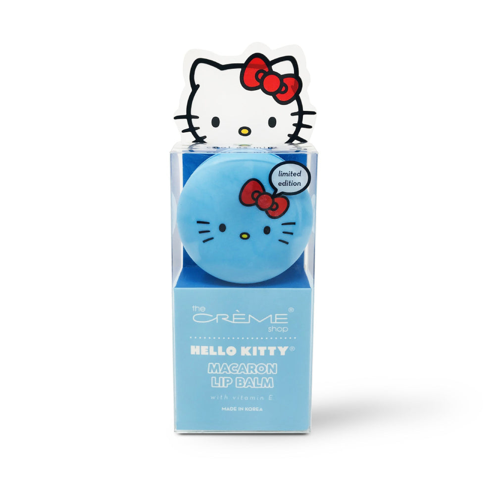 The Crème Shop x Hello Kitty Macaron Lip Balm 0.26 oz - Cool As Mint