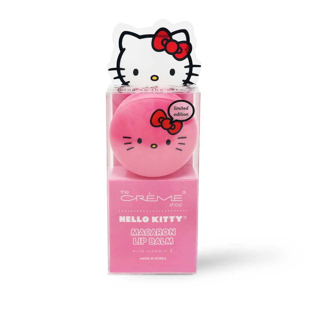 The Crème Shop x Hello Kitty Macaron Lip Balm 0.26 oz - Icing on The Cake