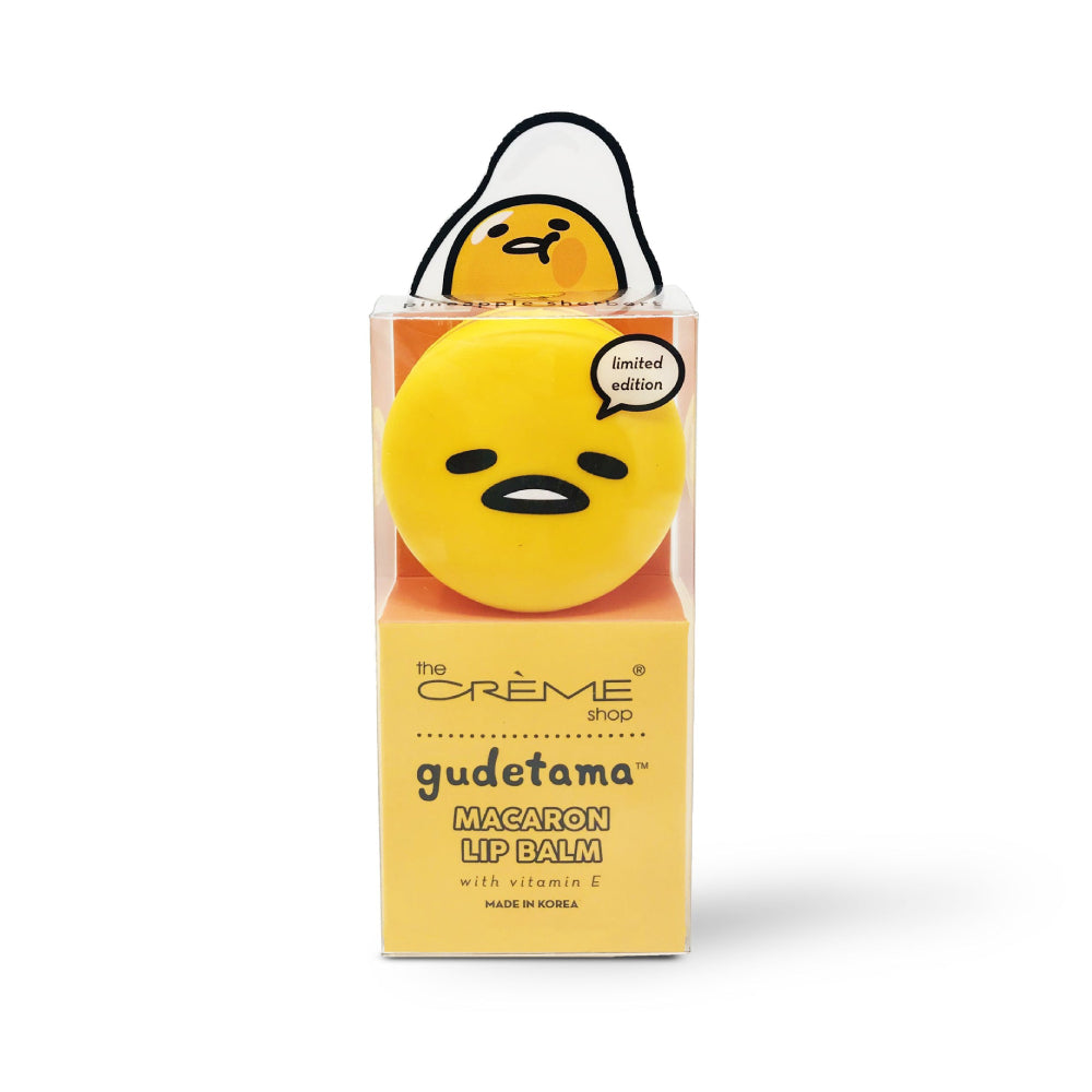 Bálsamo labial Gudetama Macaron de The Crème Shop, 0,26 oz, sorbete de piña