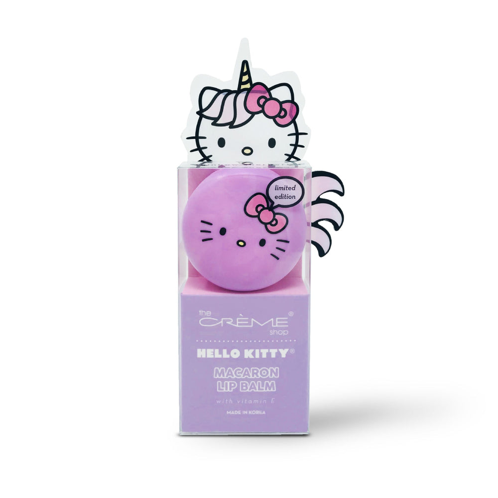 Bálsamo labial Unicorn Macaron de The Crème Shop x Hello Kitty de 0,26 oz - Sorbete de arcoíris